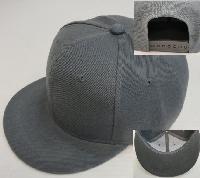 Snap Back Flat Bill Cap [Dark Gray/Dark Gray]